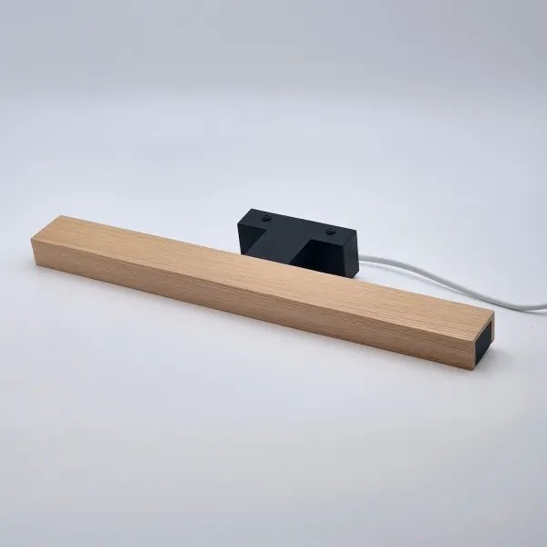 Brilagi-LED fürdőszobai tükörmegvilágítás WOODY MIRROR LED/8W/230V IP44 tölgy/fekete