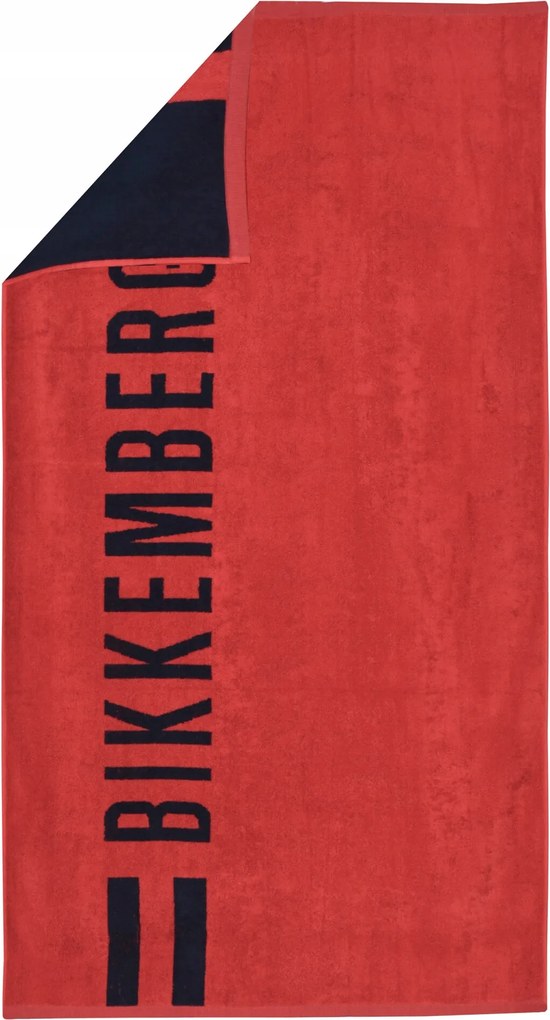 Bikkembergs Strandtörölköző BKK3MTW01 Red nagy fürdőlepedő