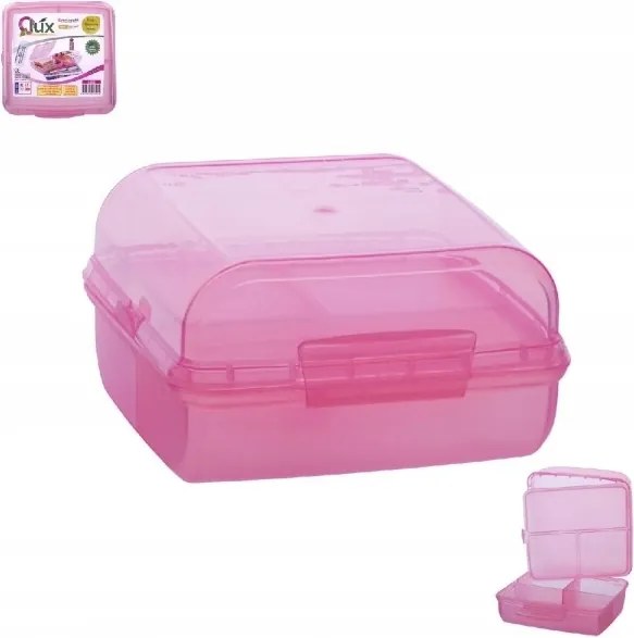 Uzsonnás Doboz Rózsaszín 4 rekeszes