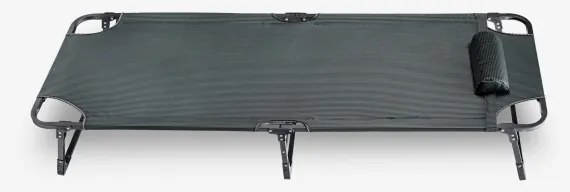 Összecsukható kemping nyugágy matraccal szürke