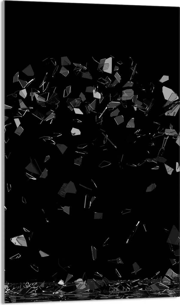 Üveg Vágódeszka 30x52 Fekete Konyhai