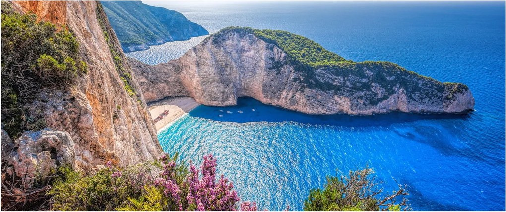 Kép - Navagio strand, Görögország (120x50 cm)