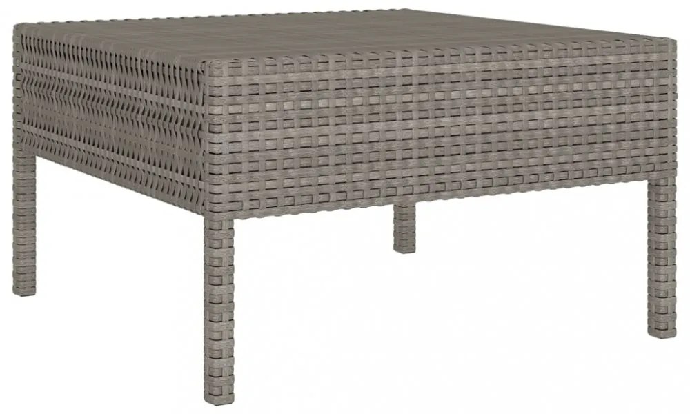 vidaXL 10 részes szürke polyrattan kerti ülőgarnitúra párnákkal