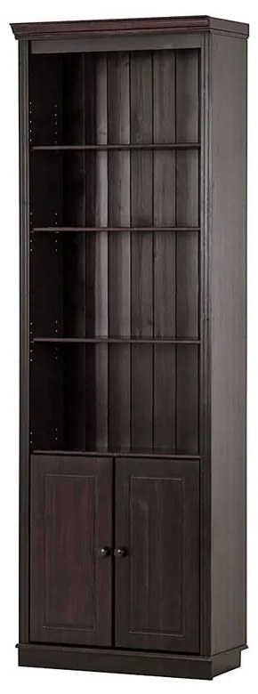 Barna borovi fenyő könyvespolc 74x223 cm Anita – Støraa