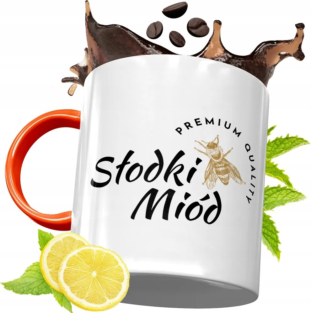 Narancssárga Bögre Méhésznek Ajándék fényképes nyomtatással