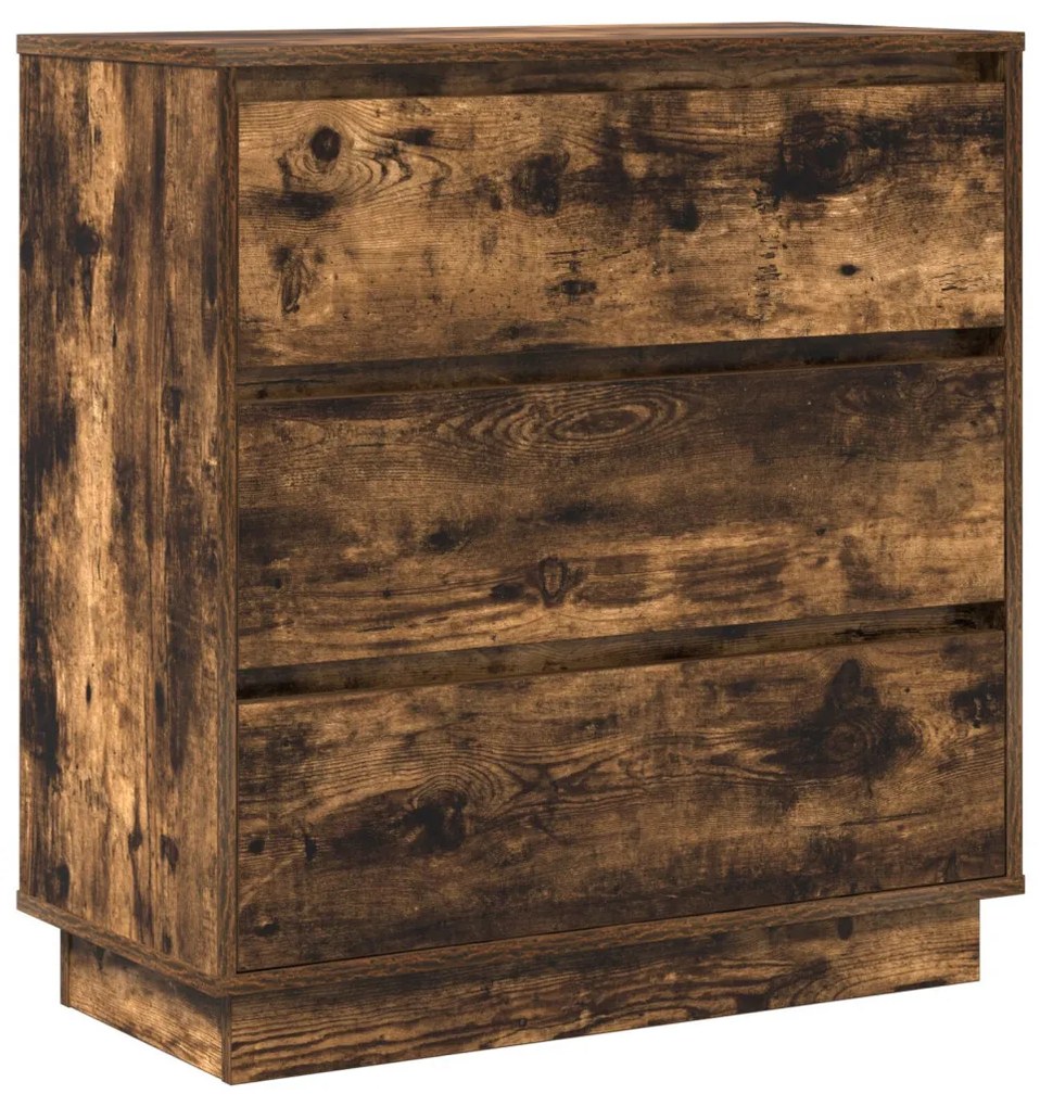 Éjjeli Szekrény LED Füstölt Tölgy 71x34.5x75 cm MDF
