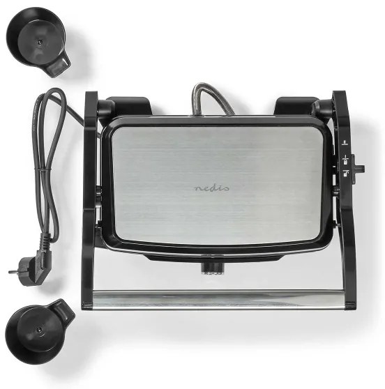 Nedis KAGR131FSR - Kontaktgrill 1500W/230V