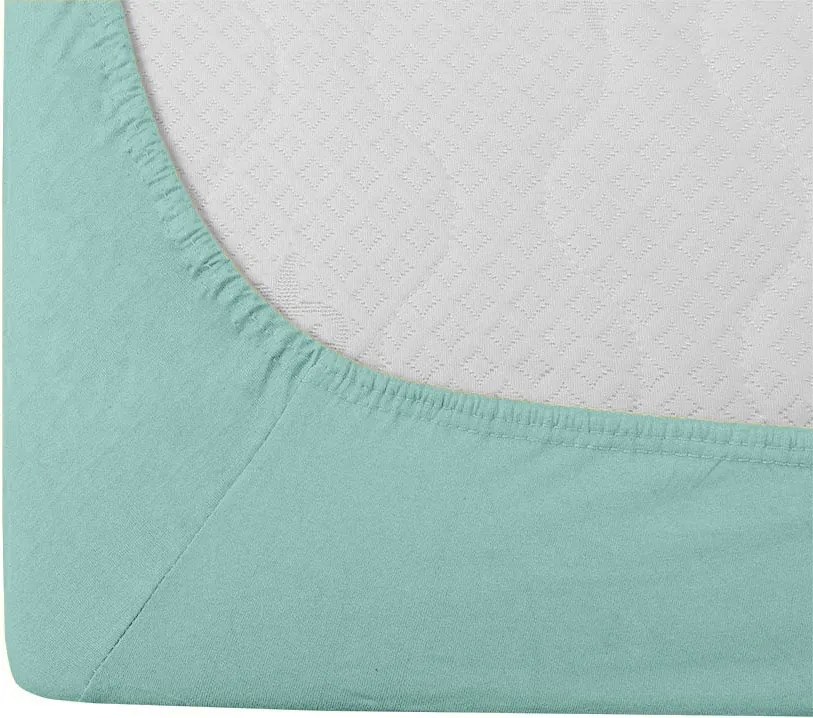 Jersey lepedő EXCLUSIVE mentol 180x200 cm, 100% pamut