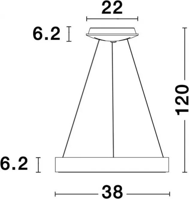 NOVALUCE 9453431 RANDO Modern Led Függesztett Lámpa LED IP20