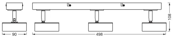 Ledvance - LED Spotlámpa DECOR PLUTO 3xLED/4,8W/230V