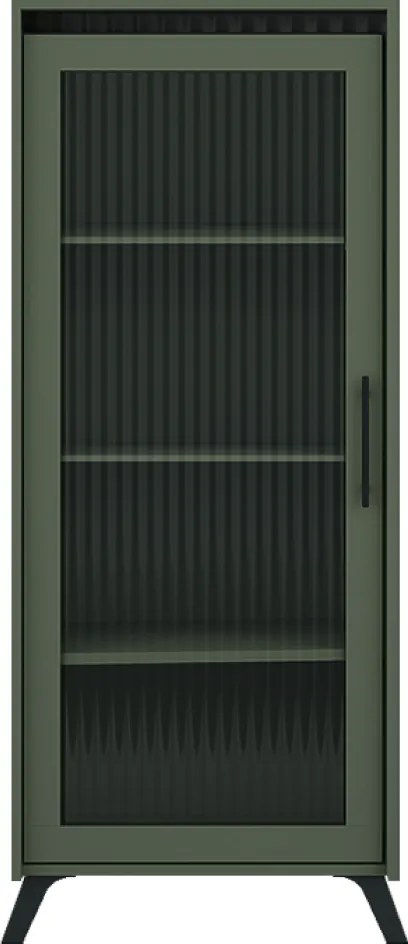 Vitrin, smoke zöld/fekete, LONGY REG1W