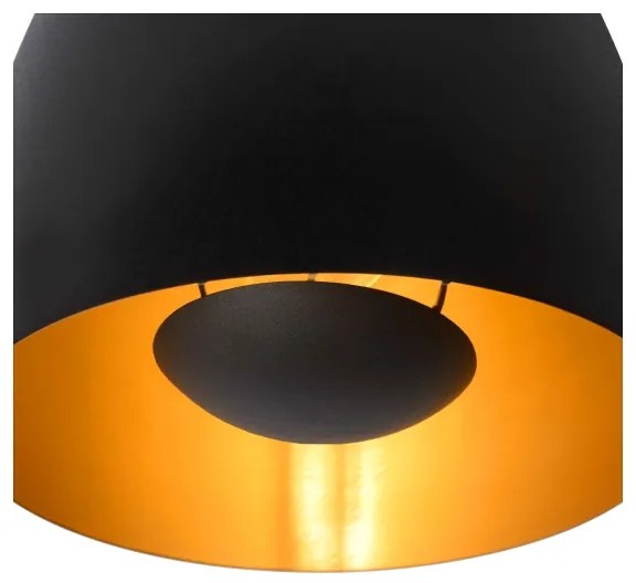 Lucide 30188/01/30 - Mennyezeti lámpa NOLAN 1xE27/60W/230V átm. 24 cm fekete