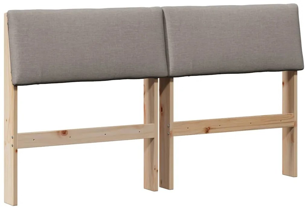 Kárpitozott fejtámla Tópszínű 140 cm Tömör fenyőfa