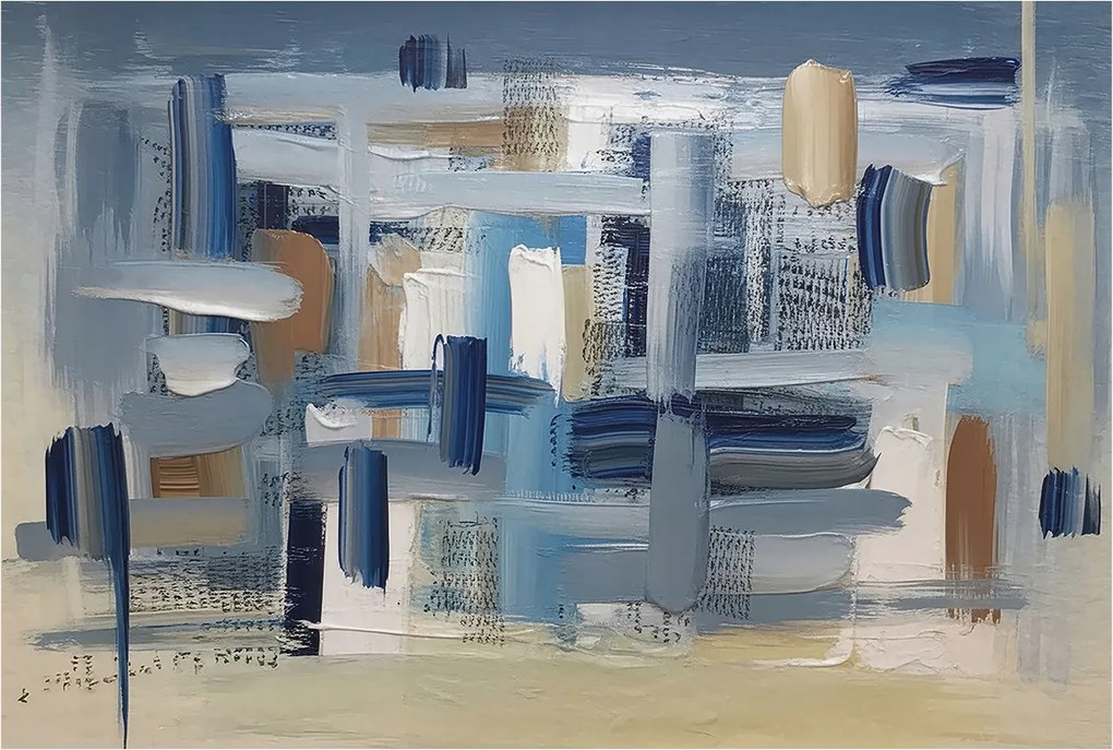 Fotótapéta Flizelin Fal Hálószoba Ecsetek Absztrakt 104x70 Ragasztó