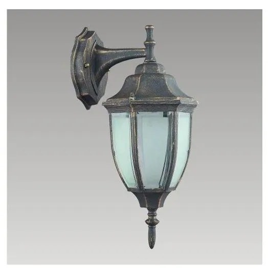 PREZENT 39006 - LIDO kültéri fali lámpa 1xE27/60W fekete/arany IP33