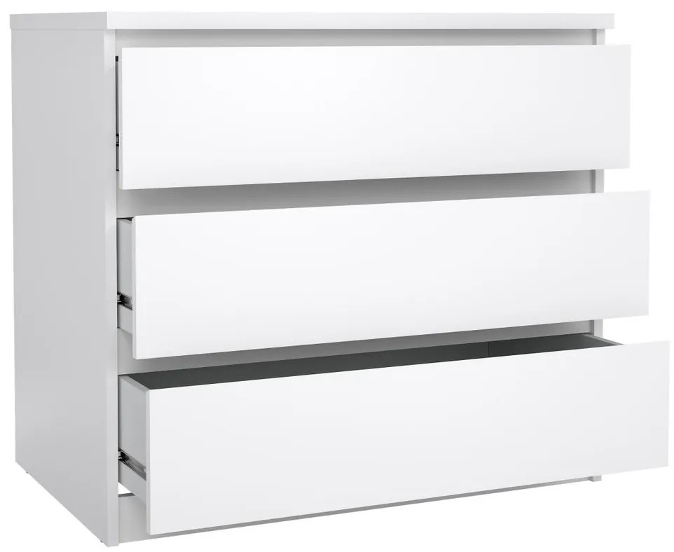 Simplicity komód 77 x 50 x 68 cm, fehér fényes