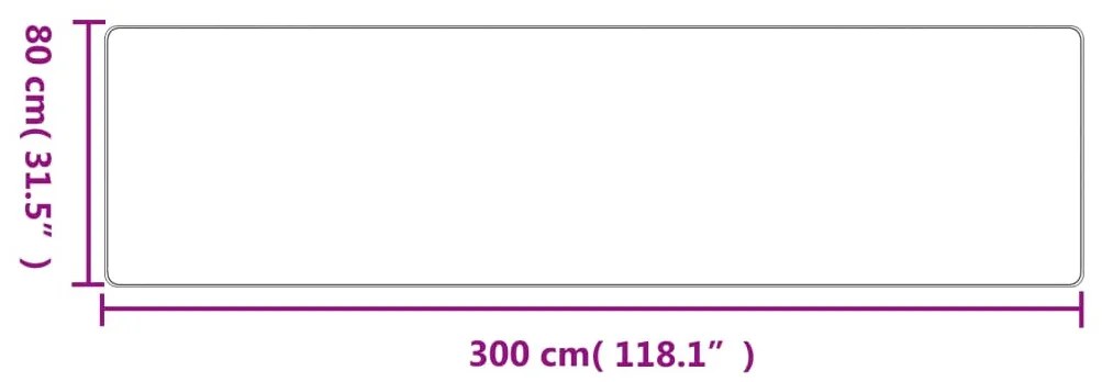 antracitszürke szizálhatású futószőnyeg 80 x 300 cm