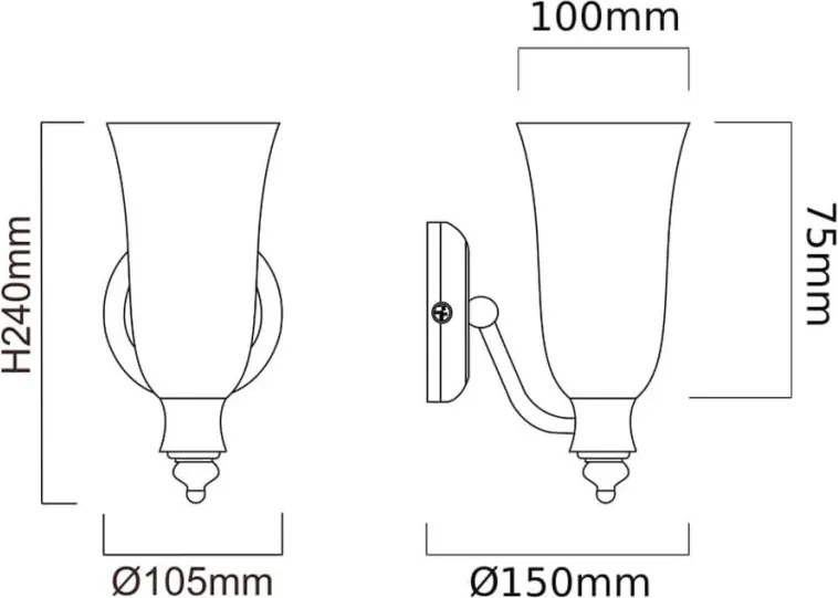 Orlicki Design COMO OR81510 Fali lámpa 1x8W/G9 IP44