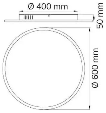 Wofi 9457.01.70.9600 - LED Dimmelhető mennyezeti lámpa LINOX LED/34W/230V + távirányító