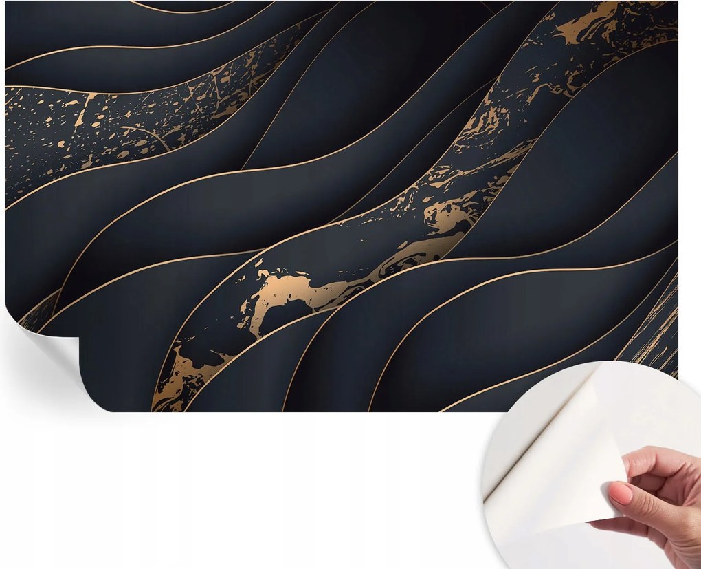 Modern öntapadós fali fotótapéta Elegáns hullámok 416x254 cm