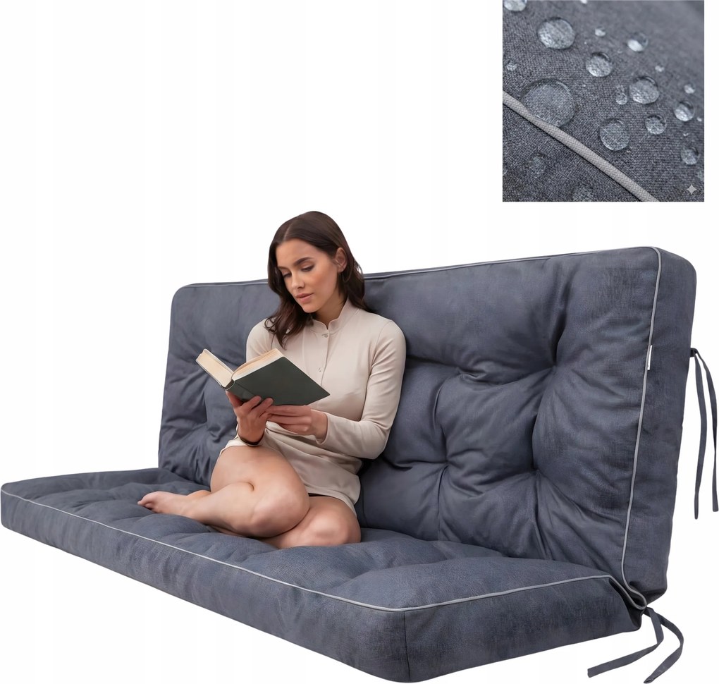 Hintapárna Kerti padhoz, háttámlával Vízálló 140cm