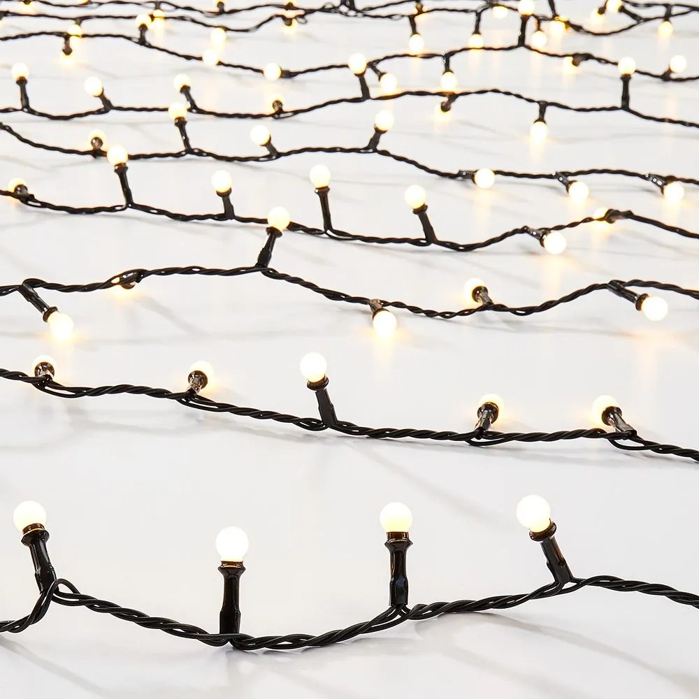 WHITE BULBS LED kültéri égősor, 200 égővel