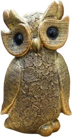 Bagoly arany fekete szemek 12,5x20,5cm