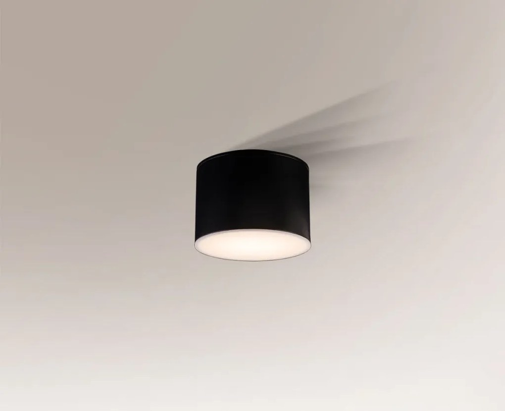ANTIGO 1174 SUWA Hengeres Mennyezeti Lámpa Fekete GX53 IP20
