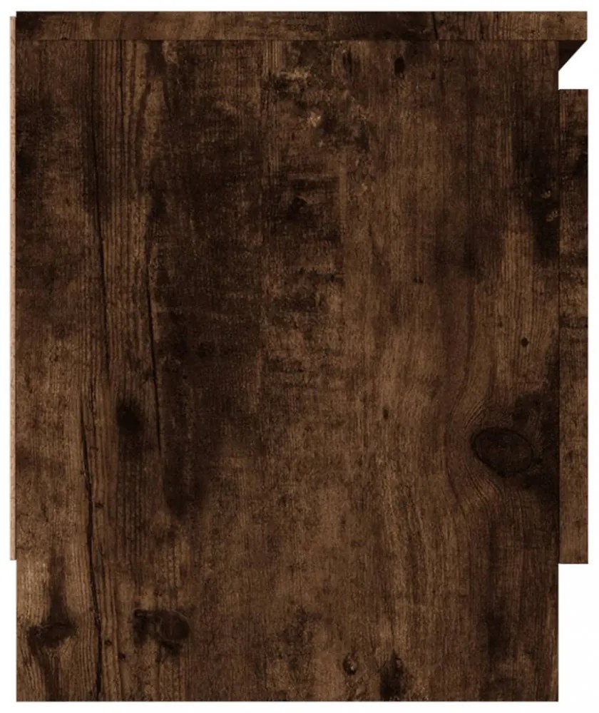füstös tölgy színű TV-szekrény ajtóval 102 x 30 x 36 cm