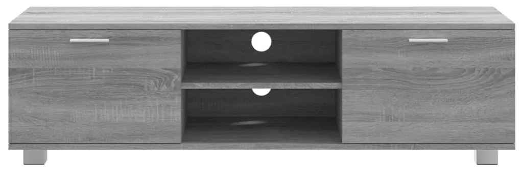 szürke sonoma színű szerelt fa TV-szekrény 140 x 40,5 x 35 cm
