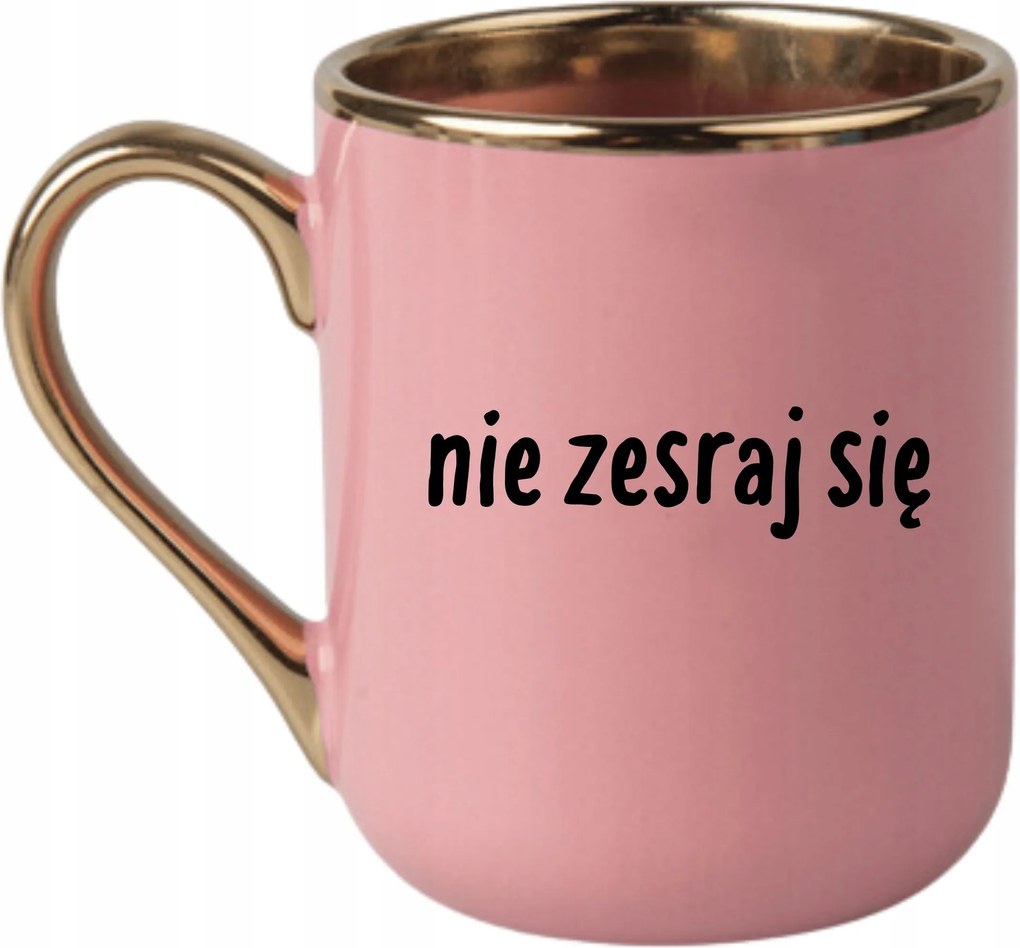 Bögre Elegáns Rózsaszín Arany Rant Vicces Ajándék Ne Össze Magad