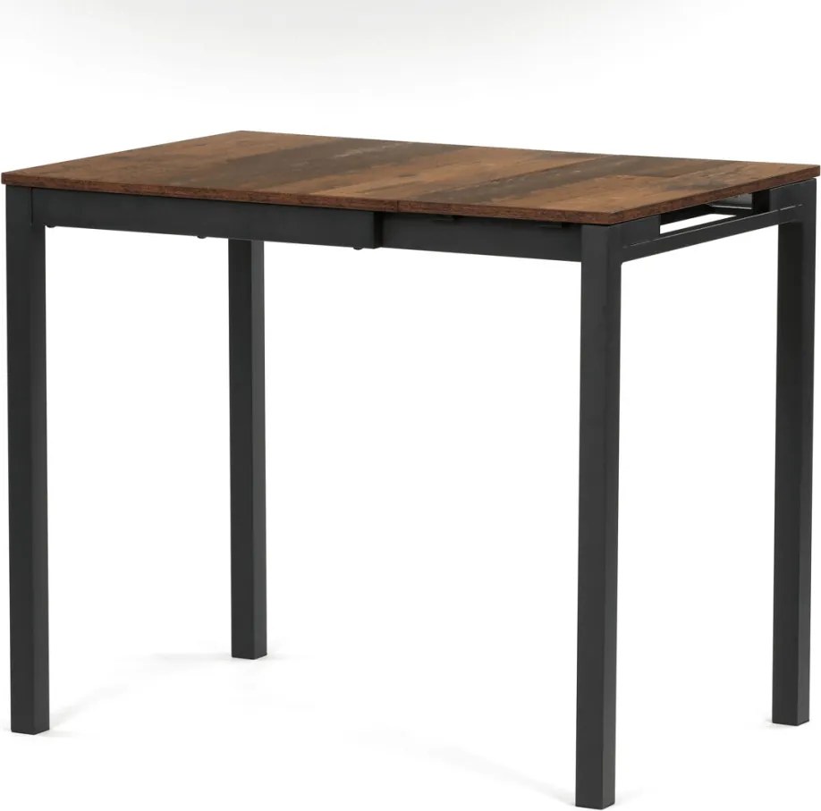 Étkezőasztal bővíthető 60–90 × 60 cm melamin öreg fa GDT-206 OLW2