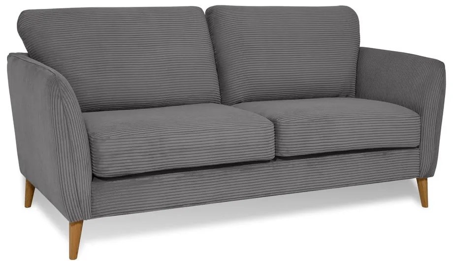 Sötétszürke kordbársony kanapé 170 cm Paris – Scandic