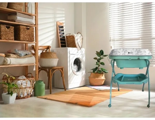 PETITE&amp;MARS - Pelenkázóasztal káddal SPA 3in1 menta