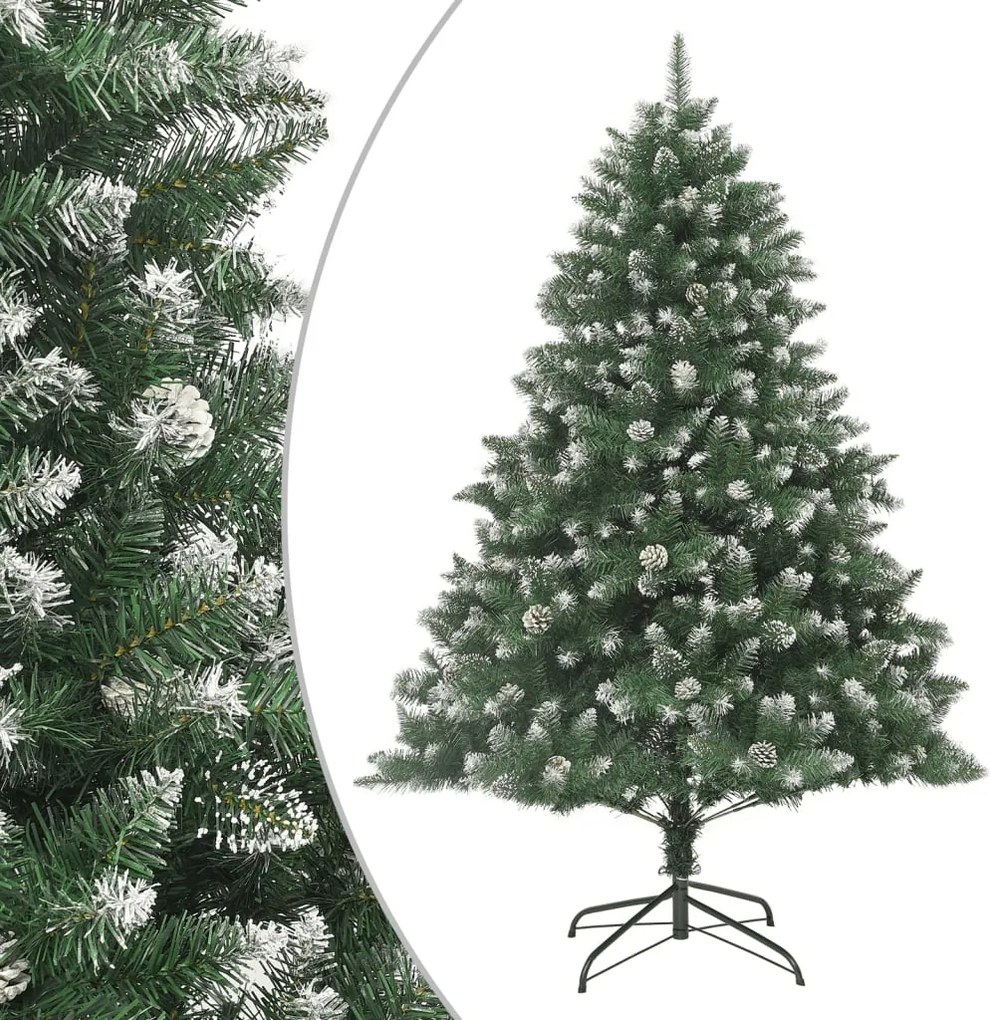 vidaXL PVC műkarácsonyfa állvánnyal 210 cm