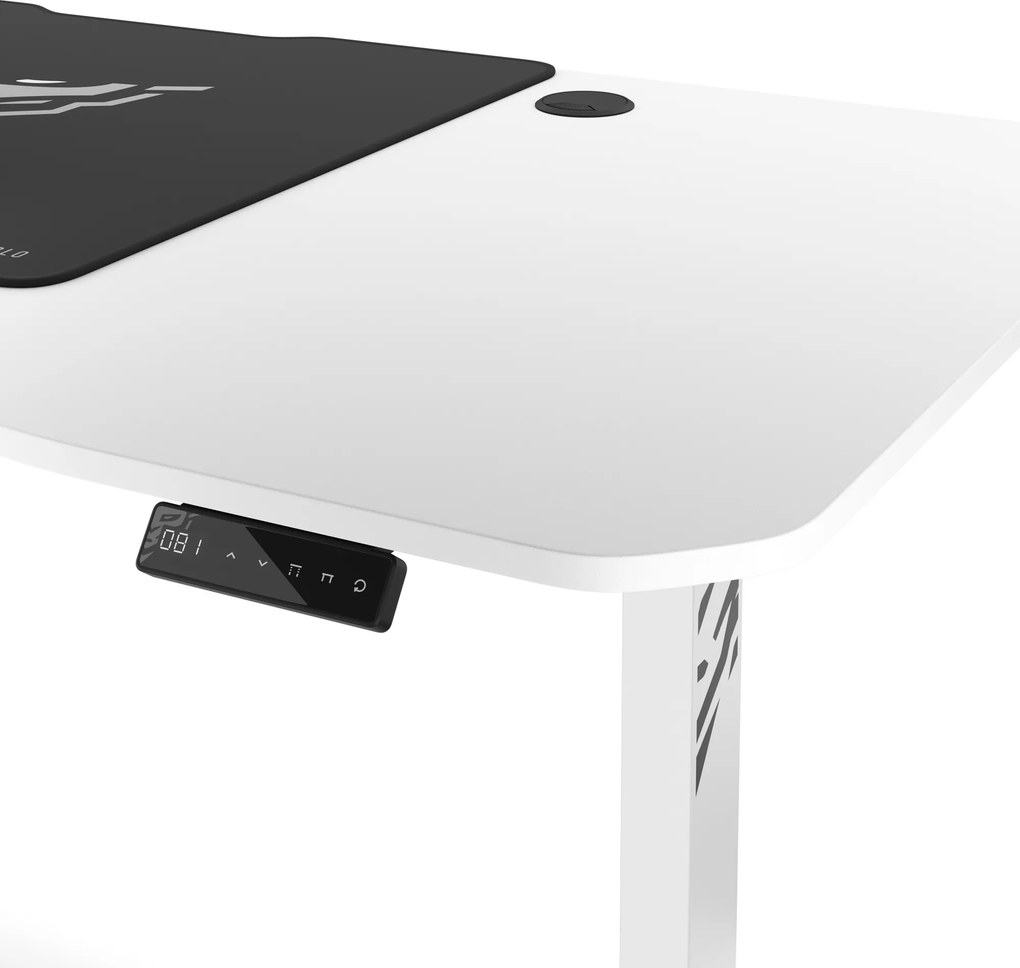 Magasságban állítható íróasztal 160 cm fehér: Diablo X-Tensio 1600