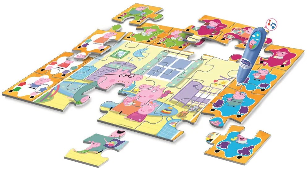Peppa malac Reading interaktív 24 db-os puzzle Clementoni