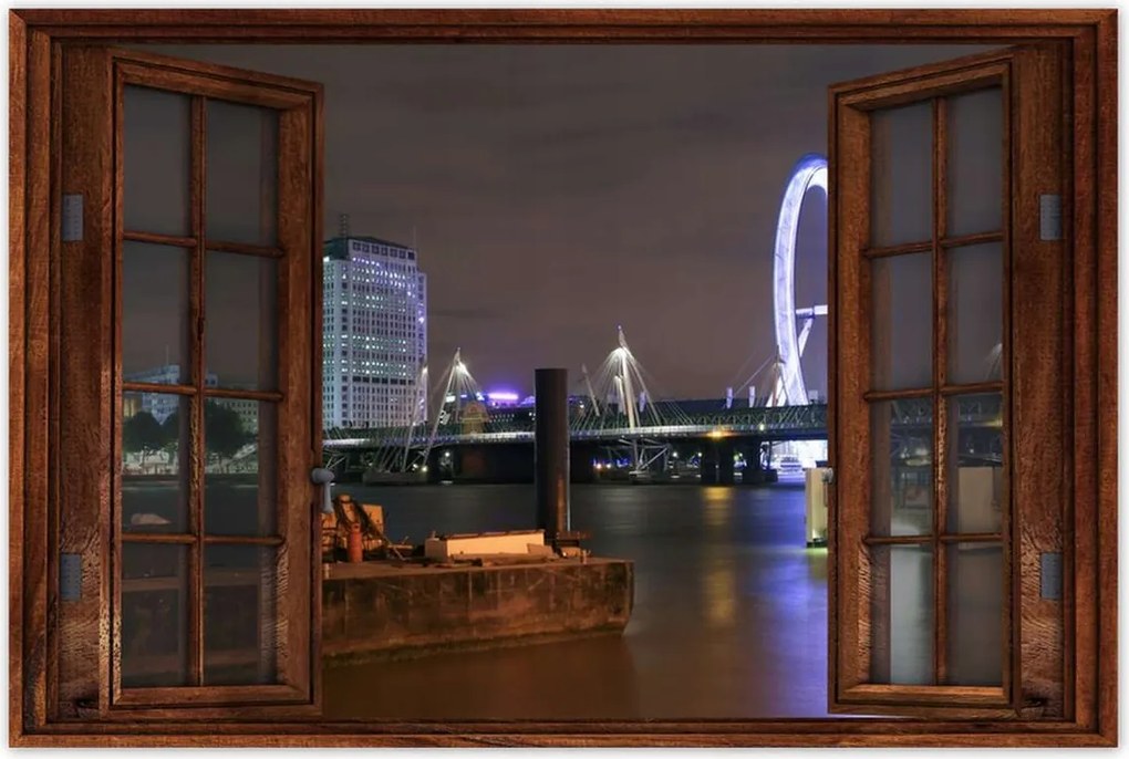 Poszterek 60x40 Éjszakai kép Londonból