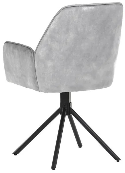 Ezüst Bársony Étkezőszék. HC-511 SIL4