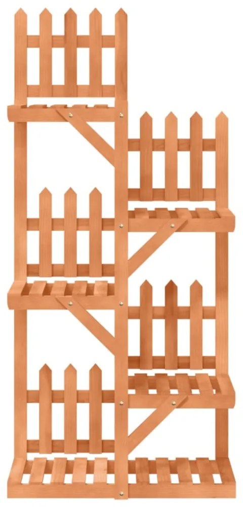 tömör fenyőfa virágtartó állvány 60 x 25 x 130 cm