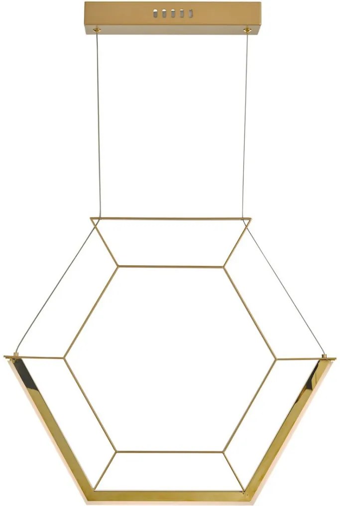 Dar Lighting HEXAGON HEX0135 Függőlámpa 1x15W/LED 2800K 646LM