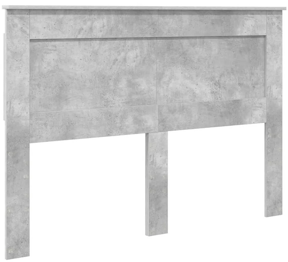 Fejtámla fejtámlával Beton Szürke 160 cm Faanyag