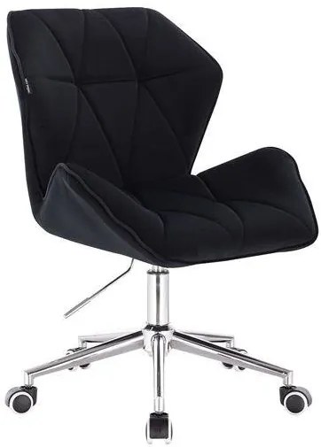 HR212K Fekete modern velúr szék