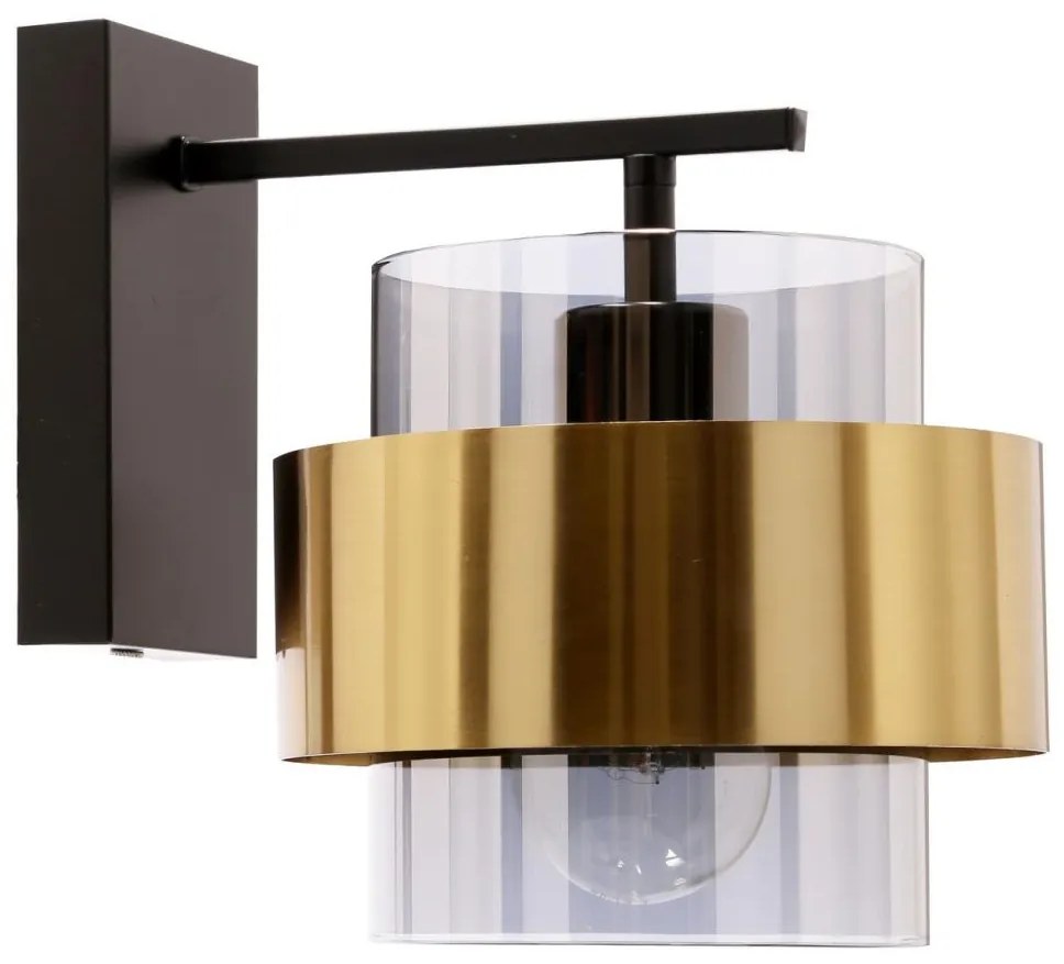Candellux Fali lámpa SPIEGA 1xE27/60W/230V arany/fekete CA0896