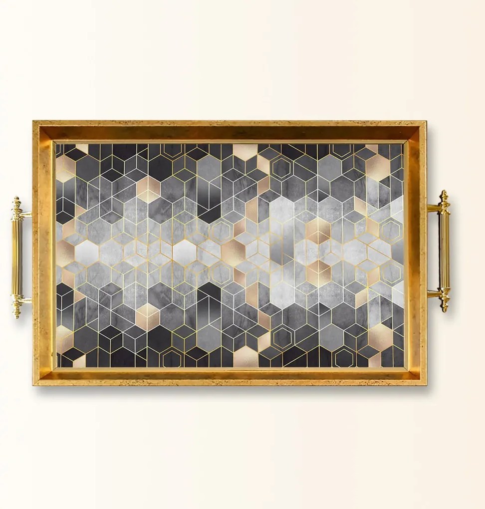 Üveg tálca, 38×24 cm – TPEA9865