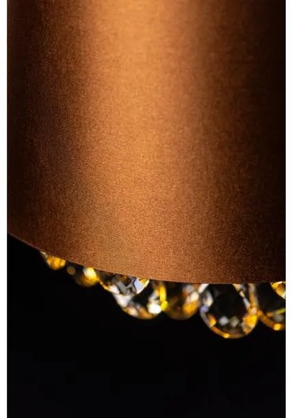 Lámpa Mennyezeti lámpatest NESTO, 6083, AC220-240V, 50/60Hz, 1*E27, max.40W, IP20, átmérő 30 cm, barna