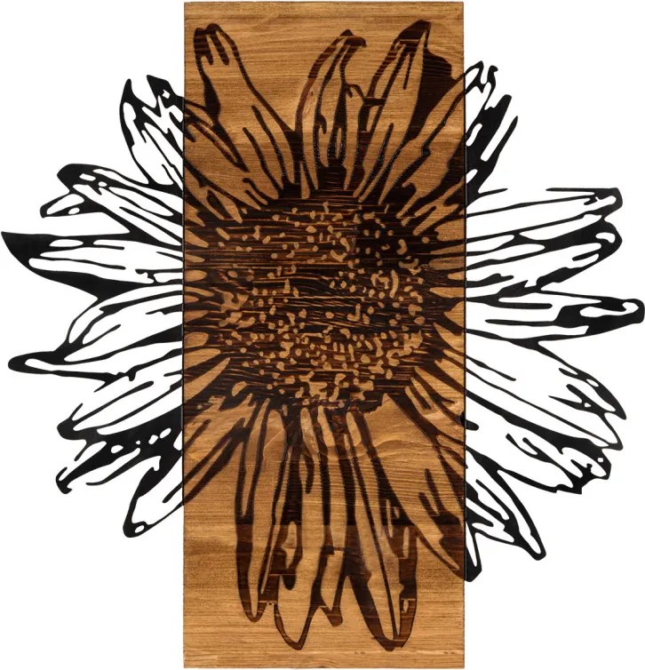 Daisy fém fali dekoráció, 56×58 cm