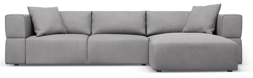 Világosszürke sarokkanapé (jobb oldali) Esther – Milo Casa