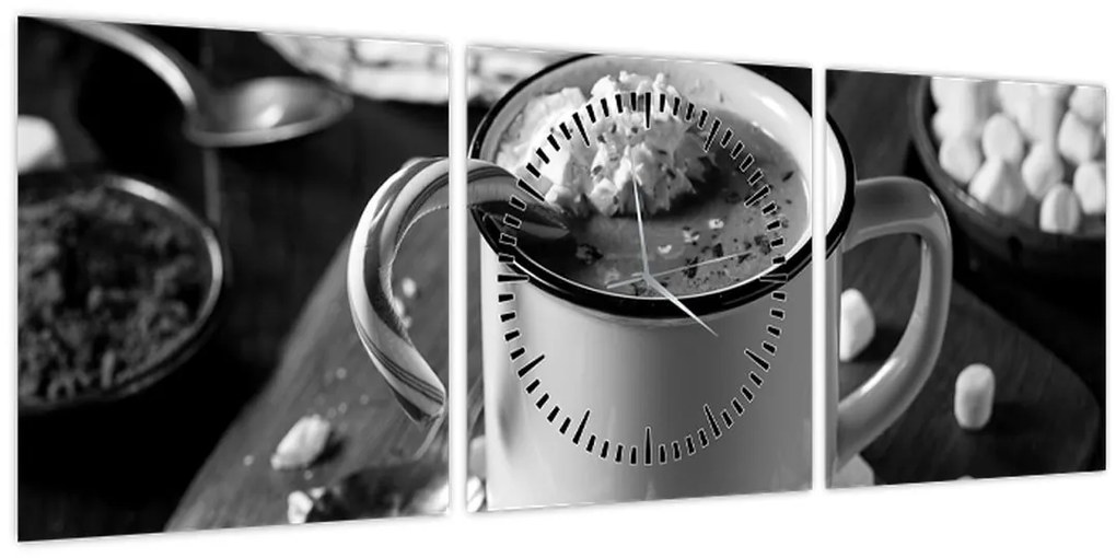 Kép - Karácsonyi forró csokoládé (órával) (90x30 cm)