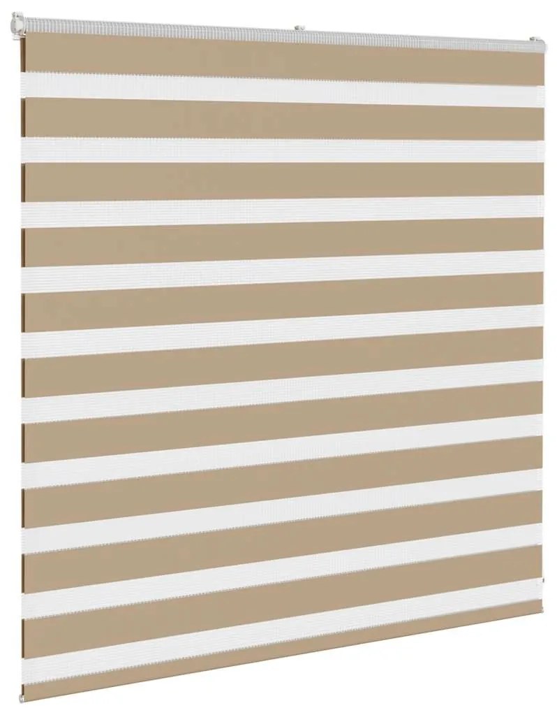 zebrafüggönnyel homokbarna szövetszélesség 140,9 cm poliészter